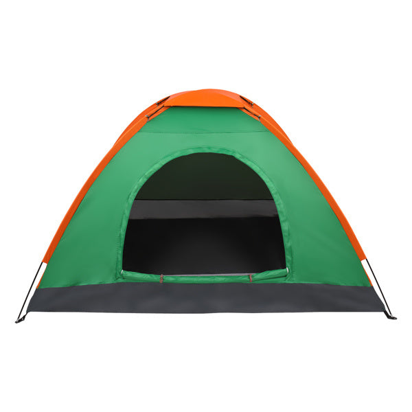 2-Person Waterproof Camping Dome Tent for Outdoor Hiking Survival Orange & Green Doba